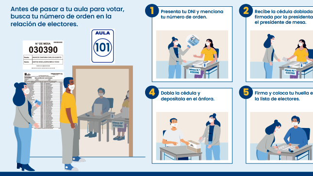 Pasos de la votación