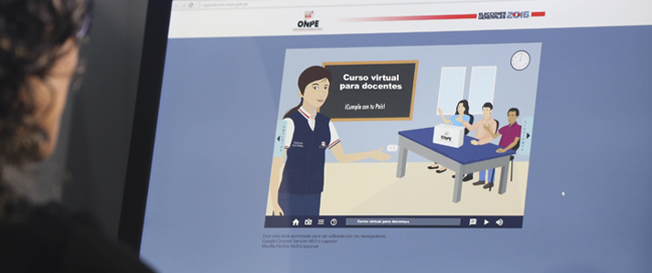 ONPE promueve practicas democraticas en las escuelas mediante curso virtual para docentes