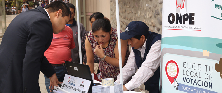 Mas de 1.2 millones de electores de Lima Metropolitana y el Callao ya eligieron local de votacion