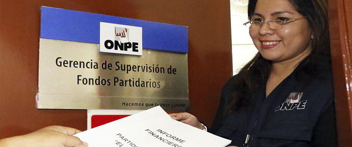 ONPE: Organizaciones políticas pueden presentar Información Financiera Anual hasta el 3 de julio
