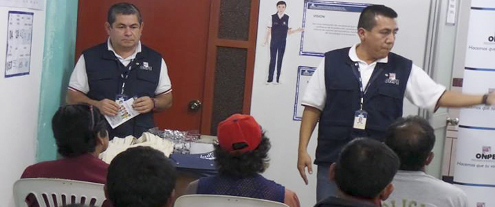 ODPE realiza labores de Capacitación e inspeccion en Ayacucho