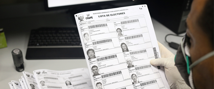 ONPE inicia la impresion del material electoral para las Elecciones Generales 2016