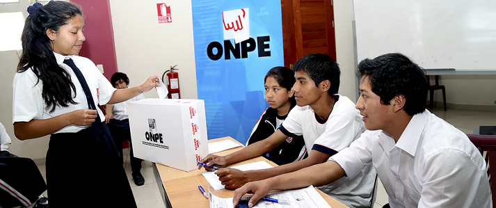 ONPE: Elecciones de Municipio Escolar contribuyen a fortalecer la democracia