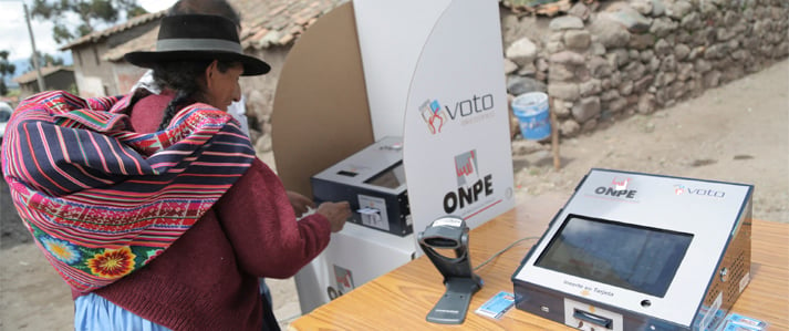 ONPE ya capacito en voto electronico a mas del 50% de electores de Pucacolpa