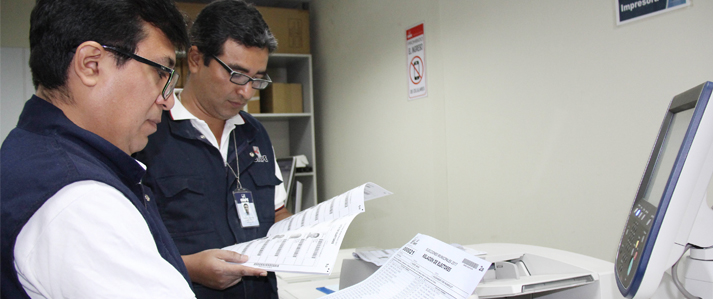 ONPE comienza impresion de materiales electorales para Elecciones municipales del 12 de marzo