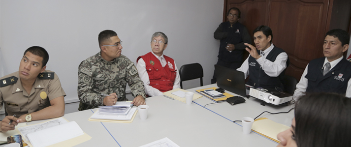 ONPE coordino medidas con autoridades militares y policiales para mantener el orden y proteccion de la libertad personal en Amazonas, Cajamarca y La Libertad