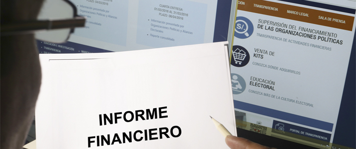 Este jueves 30 vence plazo para que organizaciones políticas entreguen Información Financiera Anual 2015
