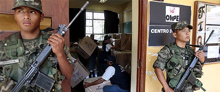 ONPE coordina la seguridad en Ayacucho para las Elecciones municipales del 12 de marzo en Pucacolpa