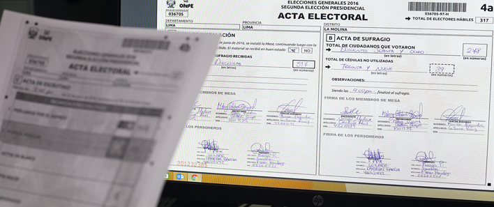 ONPE facilita la revision de las mas de 77 mil actas electorales de la Segunda Elección Presidencial