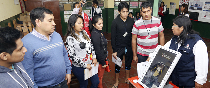 ONPE habilita mas de medio centenar de locales y modulos itinerantes para practicar la votacion electronica