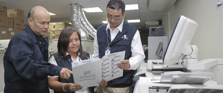 ONPE imprime primer lote de material electoral para proceso de revocatoria